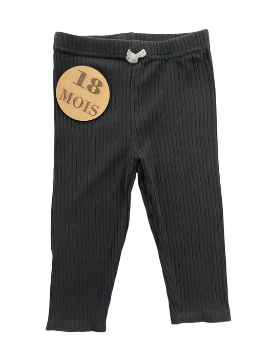 Legging côtelé, gris foncé