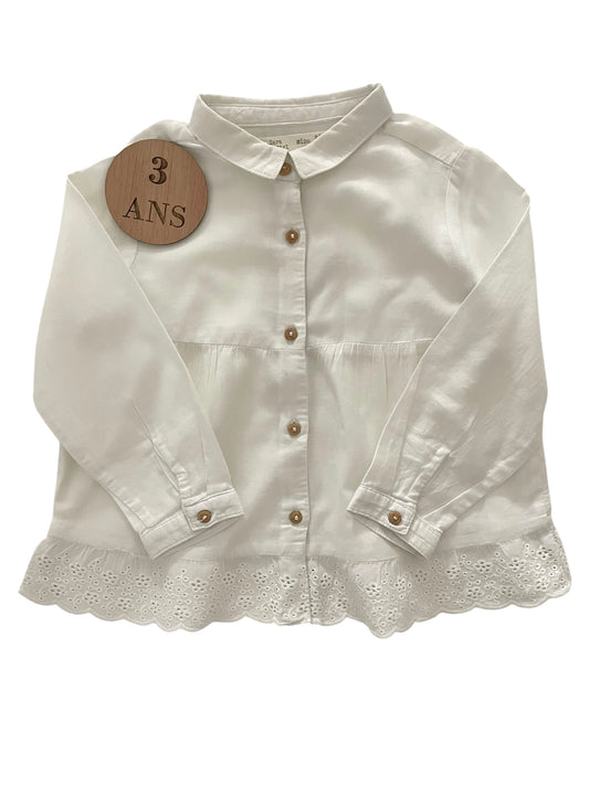 Chemisier écru, Zara