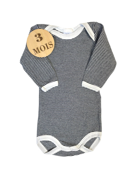 Body fines rayures, Petit Bateau