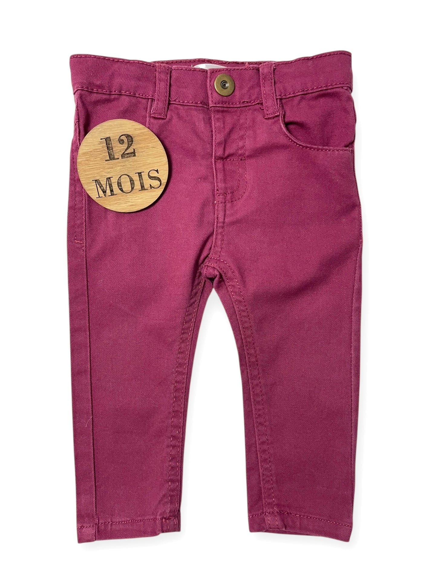 Jean slim rose foncé, Mes petits cailloux