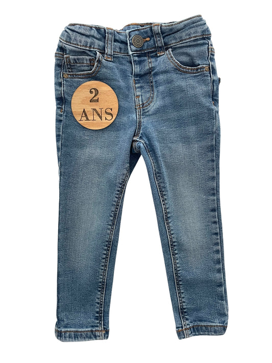 Jean skinny, stretch, bleu