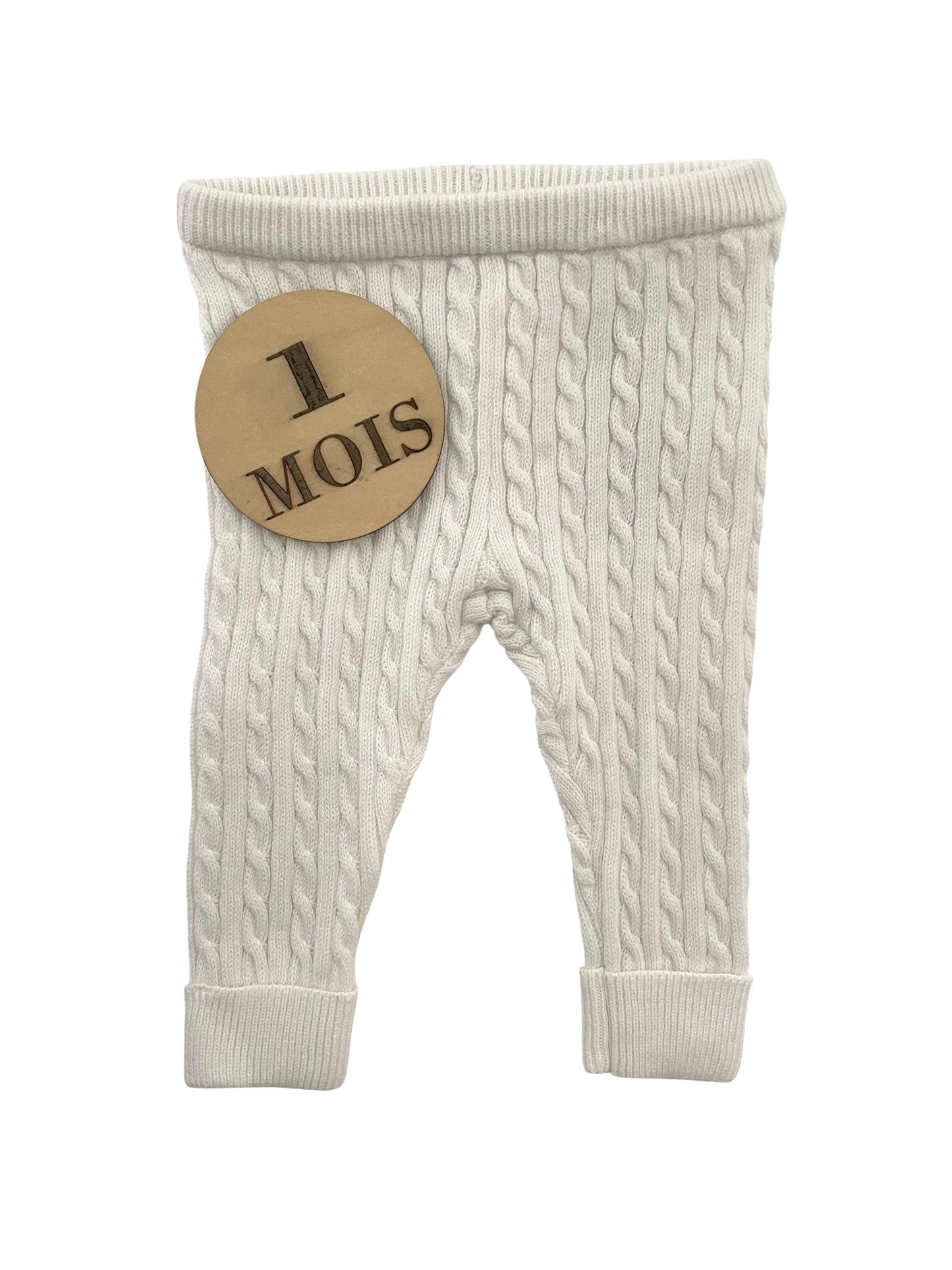 Legging en mailles, blanc, Gémo