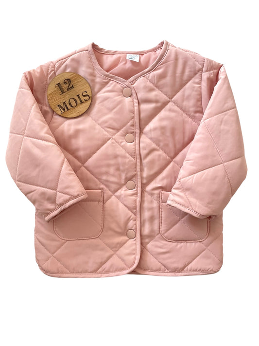 Veste matelassée, rose, Pommette
