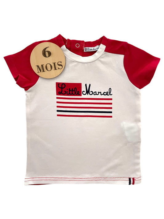 Tee-shirt rouge et blanc, Little Marcel
