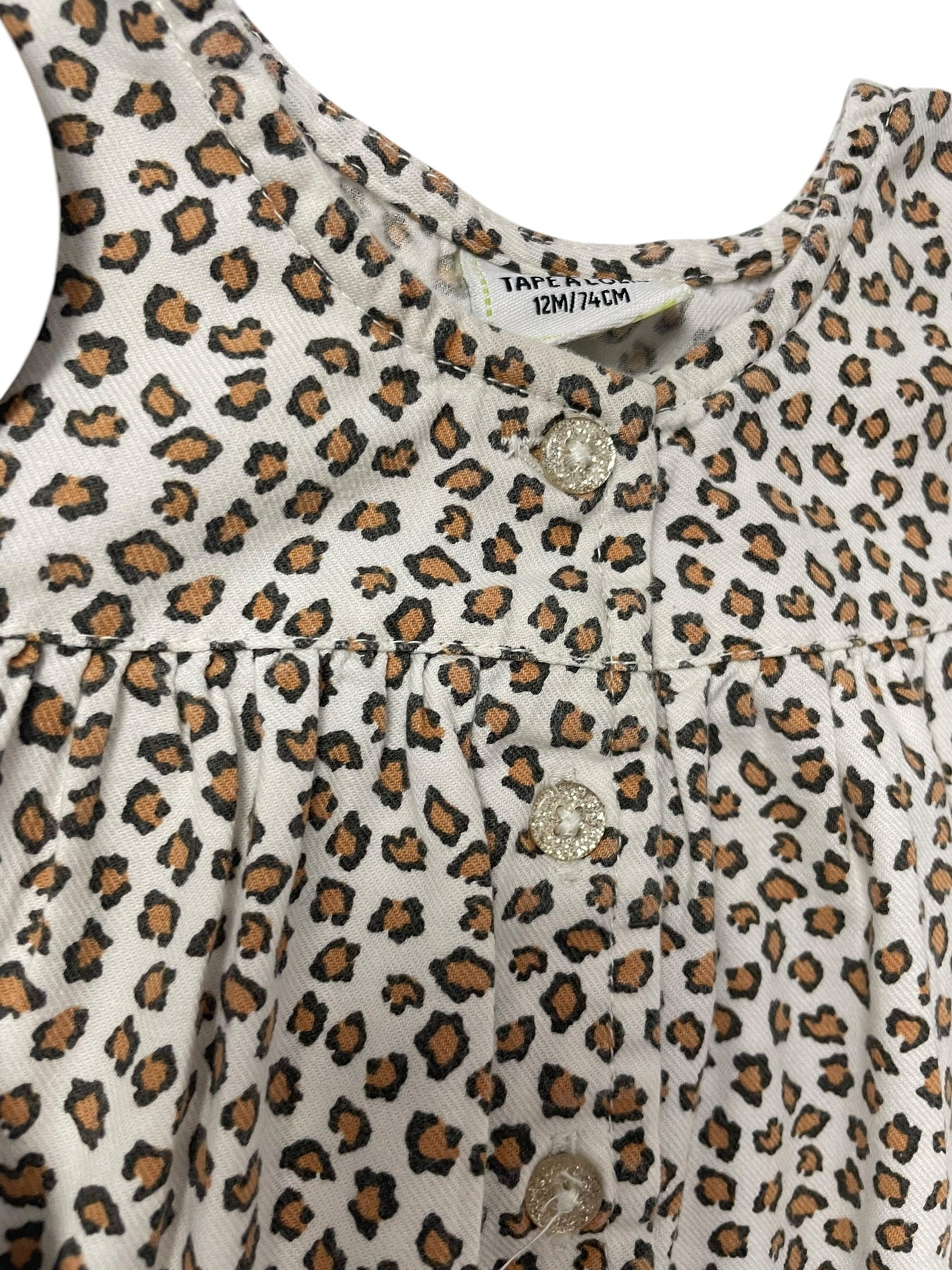 Ensemble chemisier léopard et short en velours