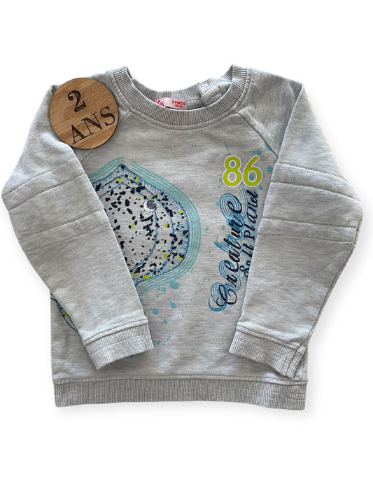 Sweat gris DPAM