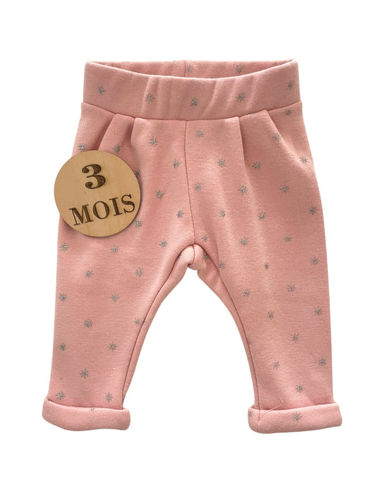 Pantalon rose, doublé polaire, Gémo