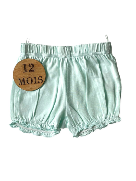 Short coton bleu-ciel, In extenso