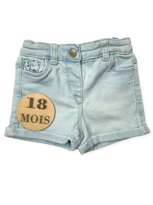 Short en jean clair, TAO