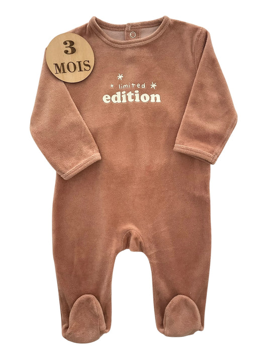 Pyjama velours marron, Kiabi