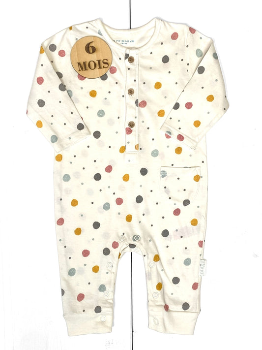 Pyjama / combinaison coton, écru, Primark