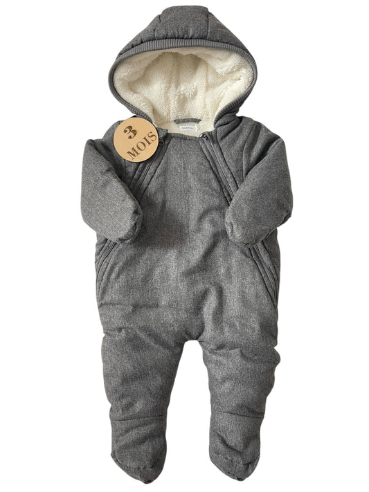 Combipilote grise, fourrée, Bout’chou