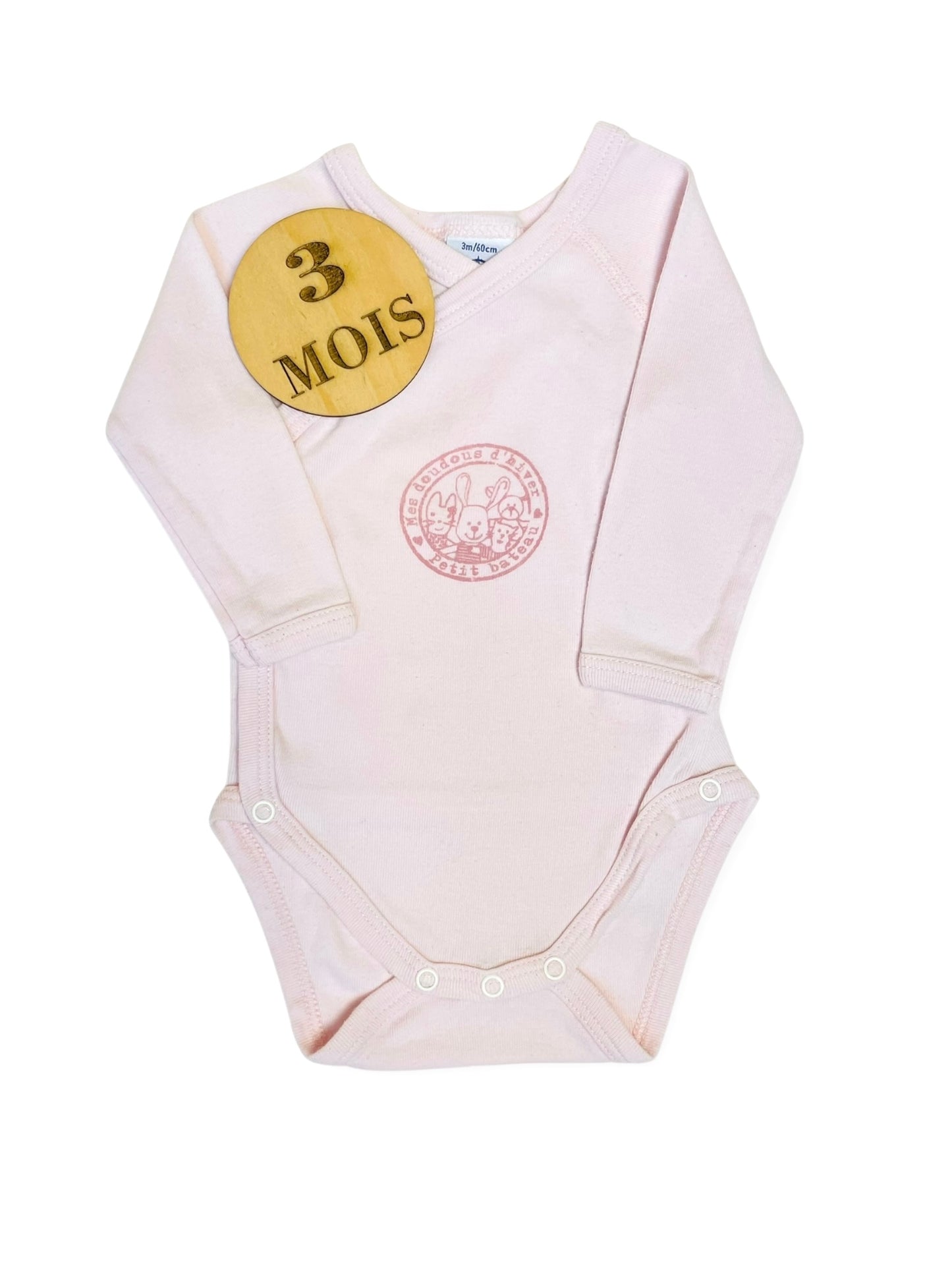 Body rose pâle, Petit Bateau