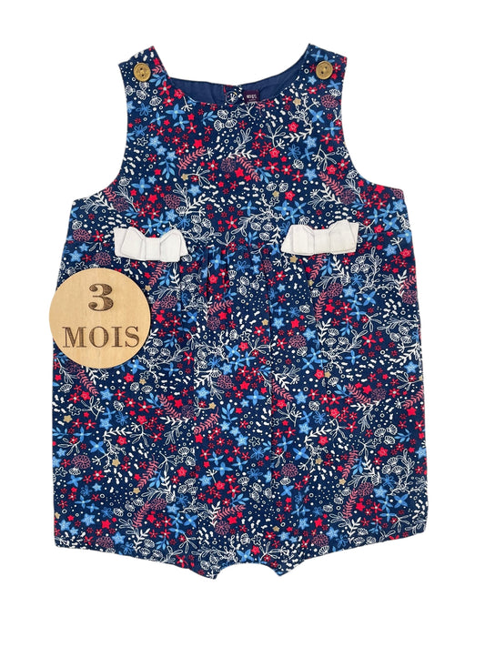 Combishort fleurie, bleu-marine, Sergent Major