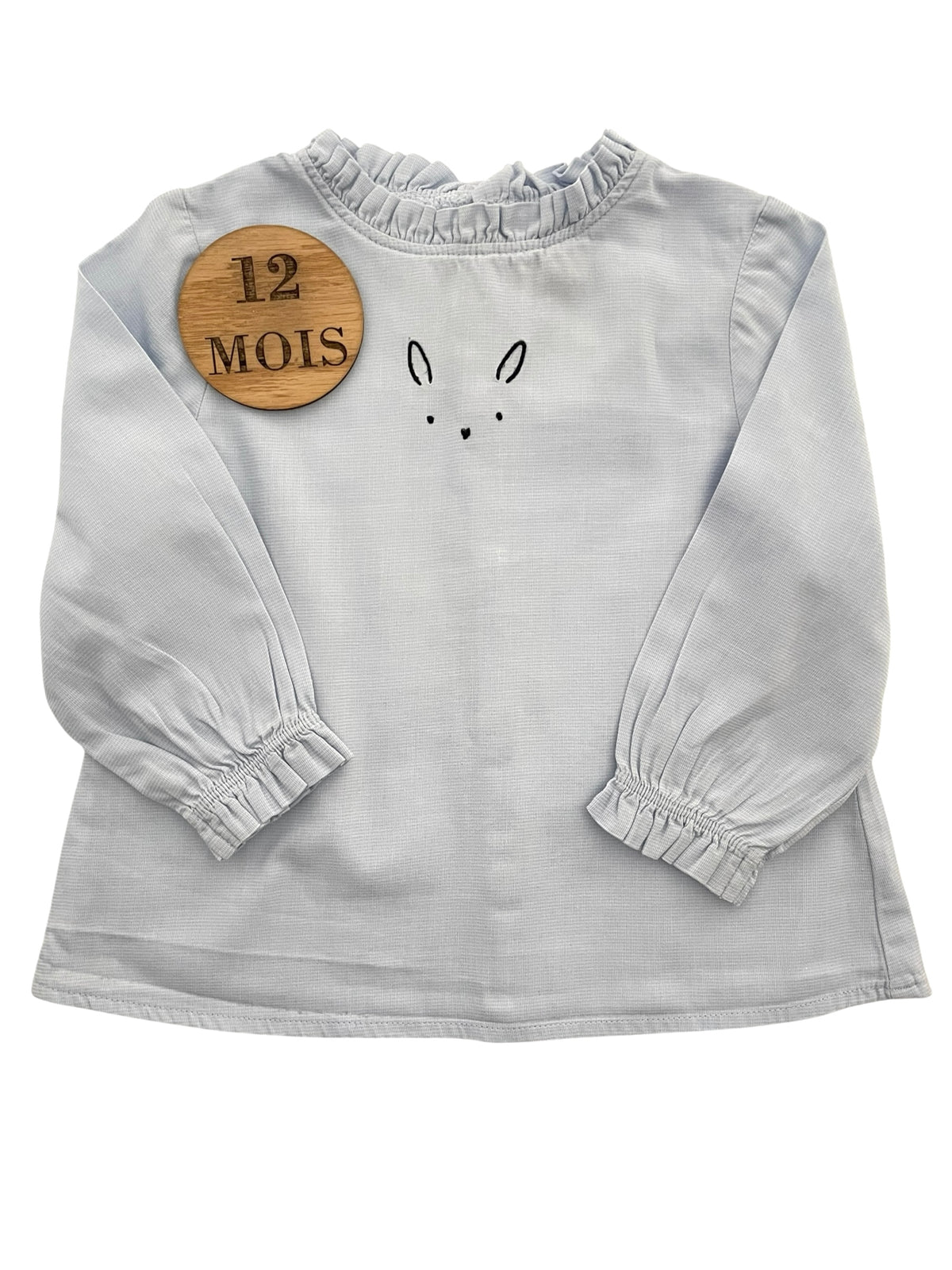 Tunique bleue, lapin, Kiabi