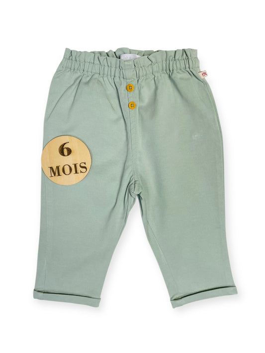 Pantalon chino vert d’eau, Cadet Rousselle