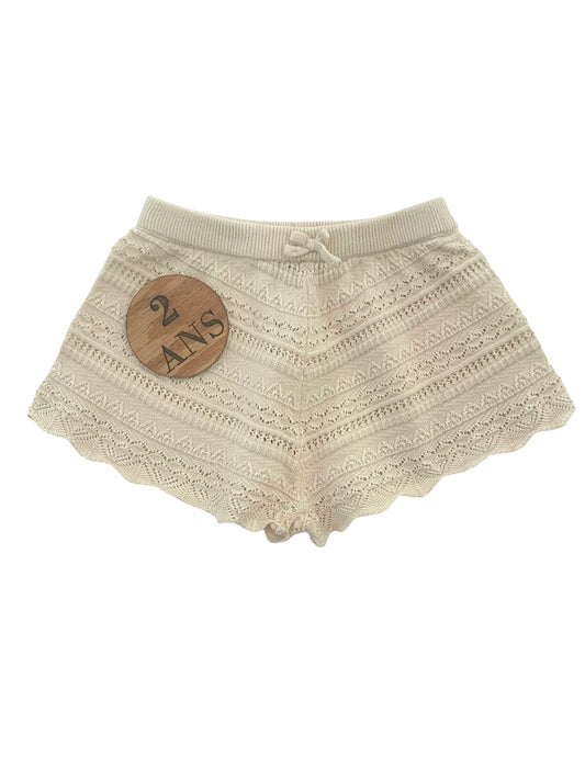 Short en mailles, crème, Kiabi