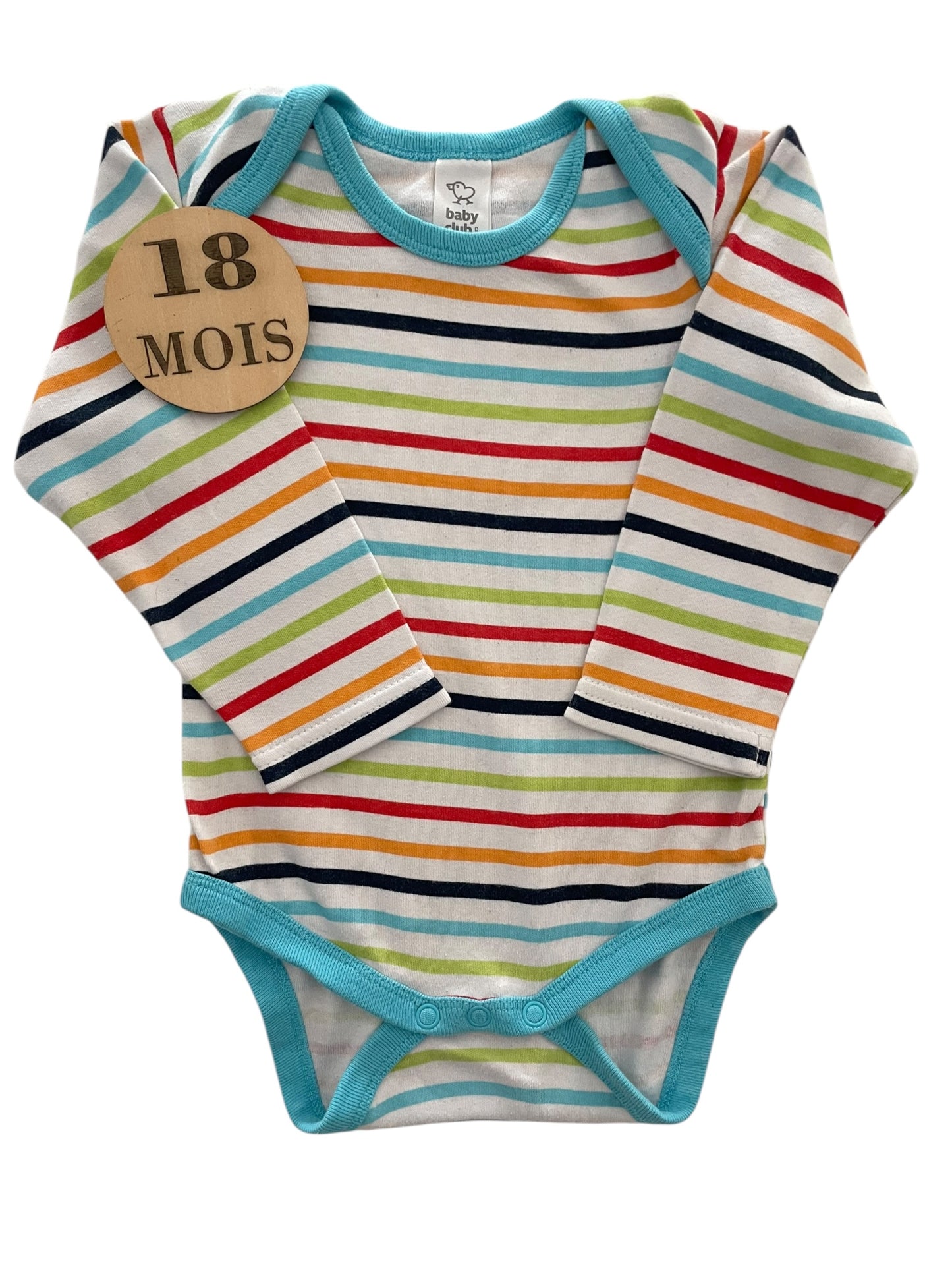 Body rayé multicolore