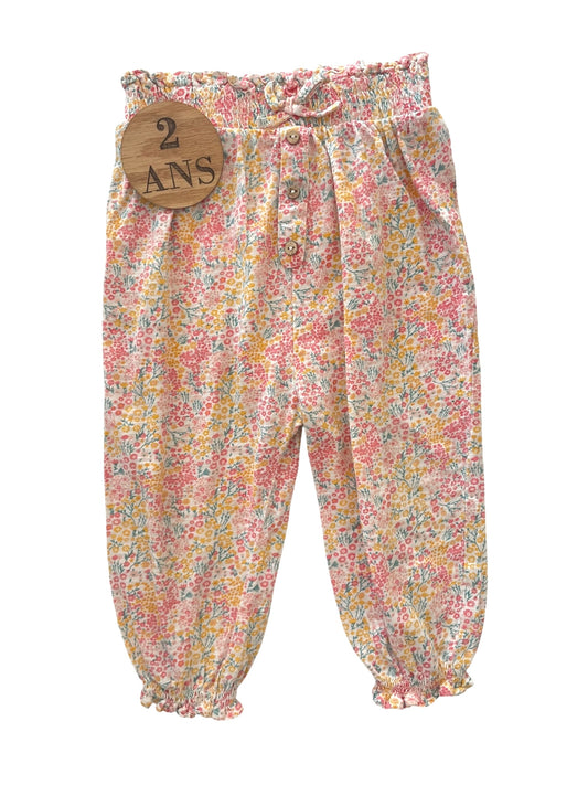 Pantalon fluide fleuri, Kiabi
