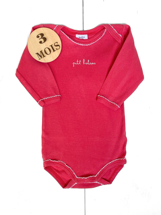 Body rose fuschia, Petit Bateau