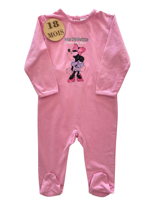Pyjama coton, rose, Minnie