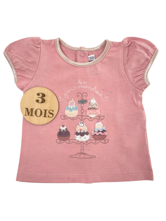Tee-shirt, rose, glaces, Sergent Major