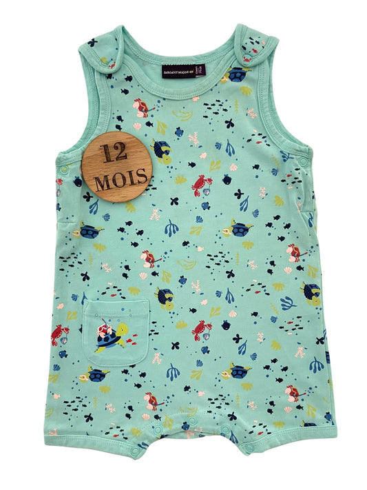 Combishort turquoise, Sergent Major