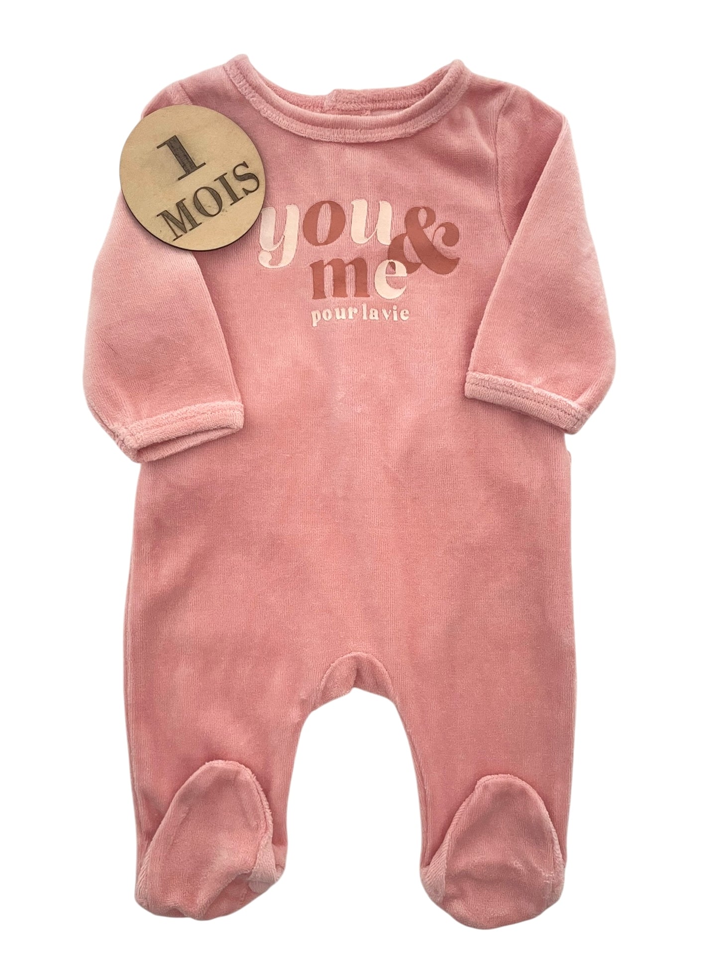 Pyjama velours rose, Gémo