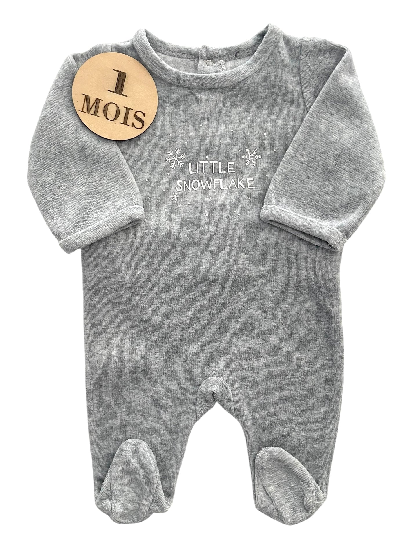Pyjama velours,gris, TAO