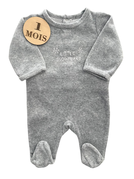 Pyjama velours,gris, TAO