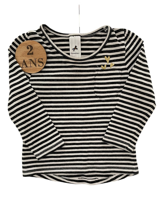 Tee-shirt rayé, Palomino