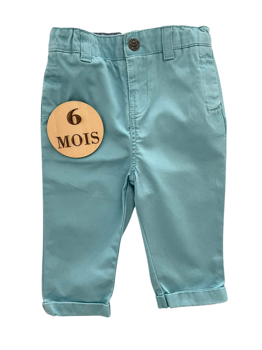 Pantalon en toile turquoise, Orchestra