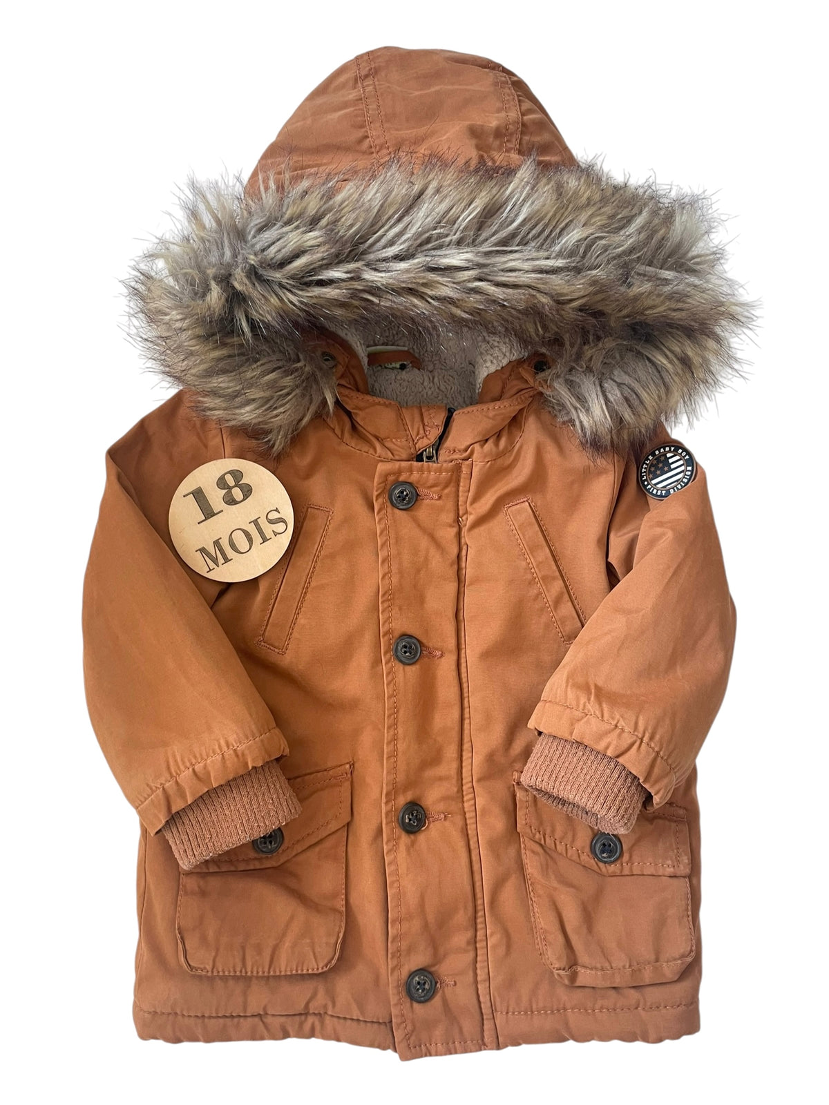Parka à capuche, camel, TAO