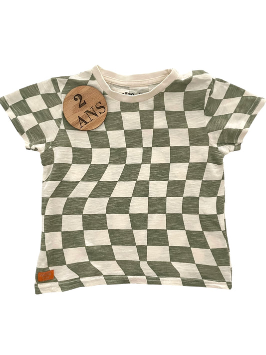 Tee-shirt à carreaux, Gémo