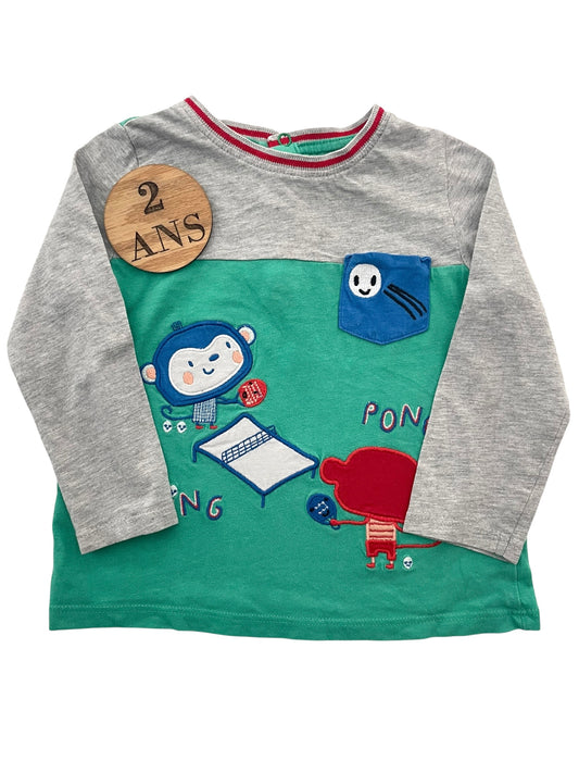 Tee-shirt gris et vert, DPAM