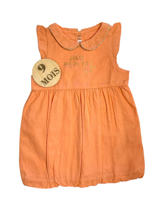 Robe en toile, orange, Gémo