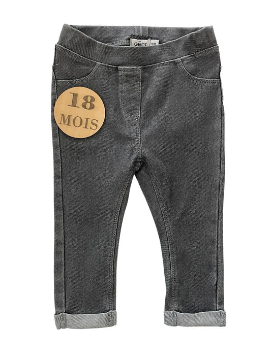 Jegging gris, Gémo