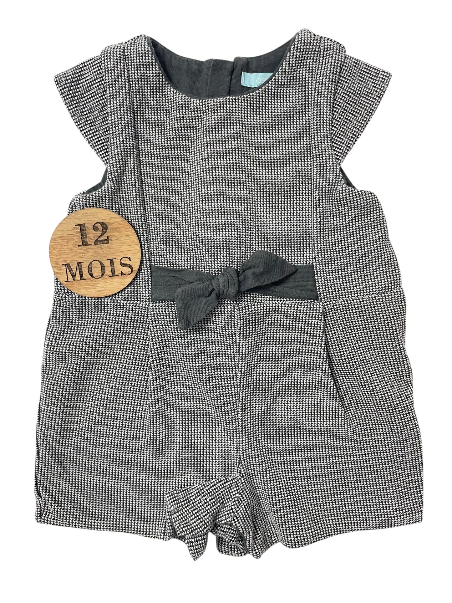 Combishort molleton, grise, Obaïbi