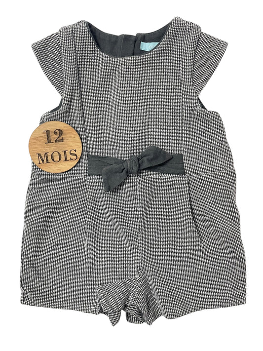 Combishort molleton, grise, Obaïbi