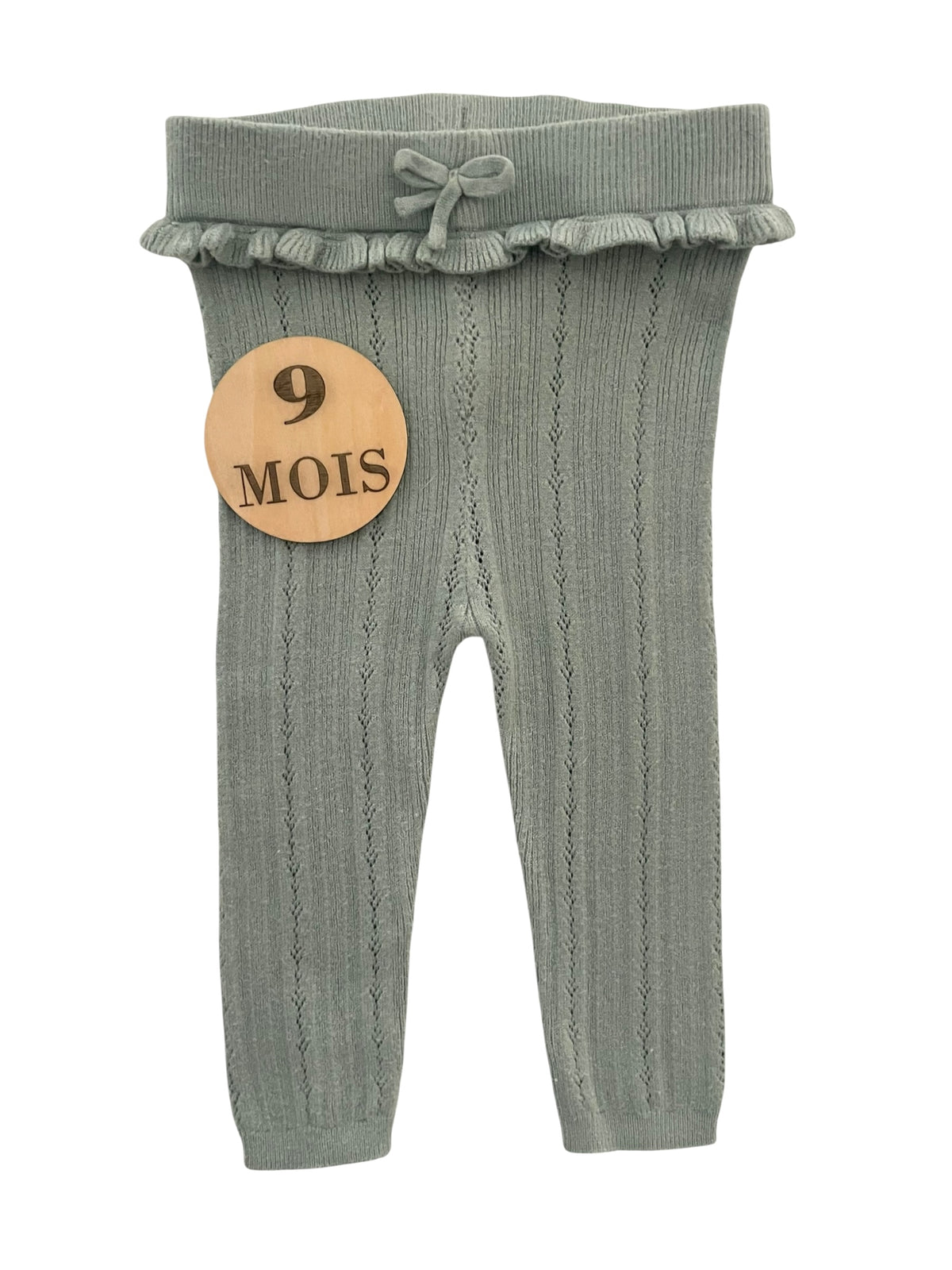 Legging en mailles, vert, Kiabi