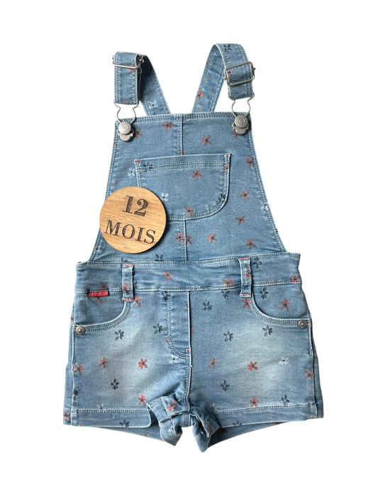 Salopette short en jean, Boboli