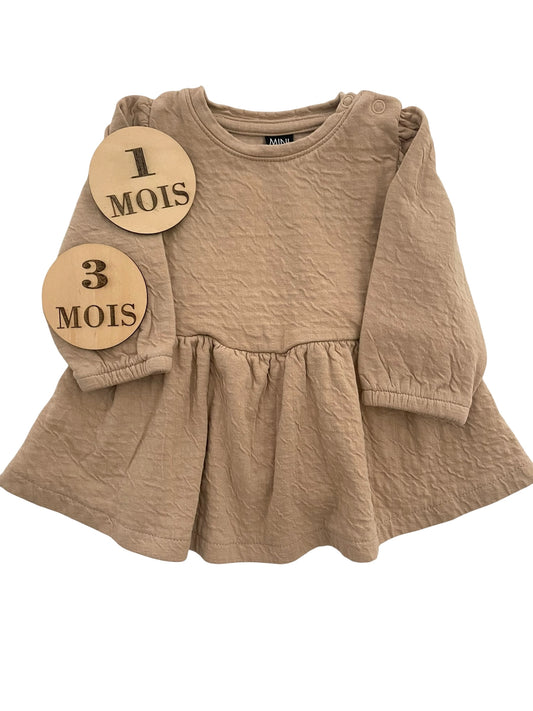 Robe/ tunique, beige, Mini