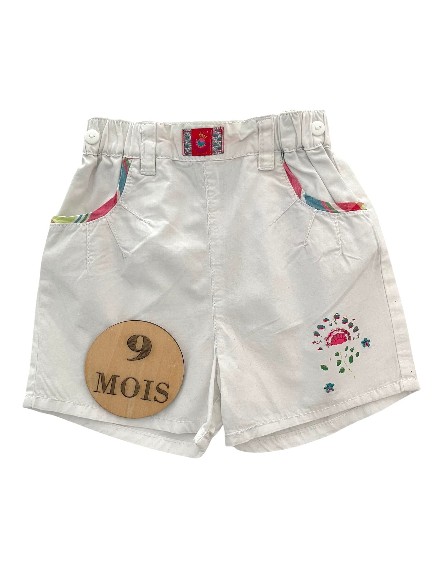 Short en toile blanc, Sergent Major