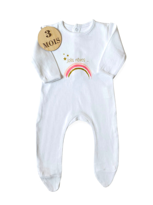 Pyjama coton, blanc, FPC