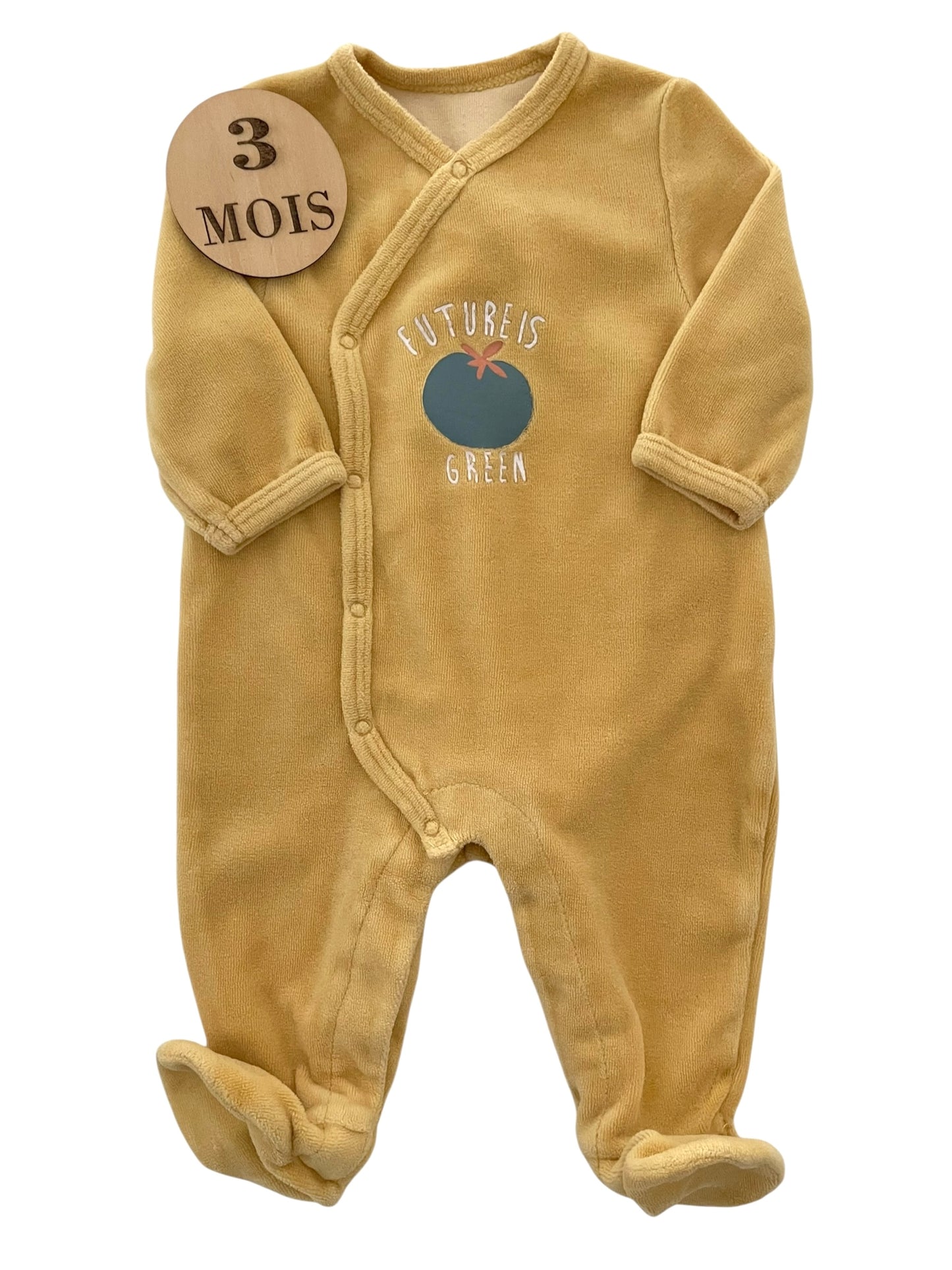 Pyjama velours, jaune, La redoute