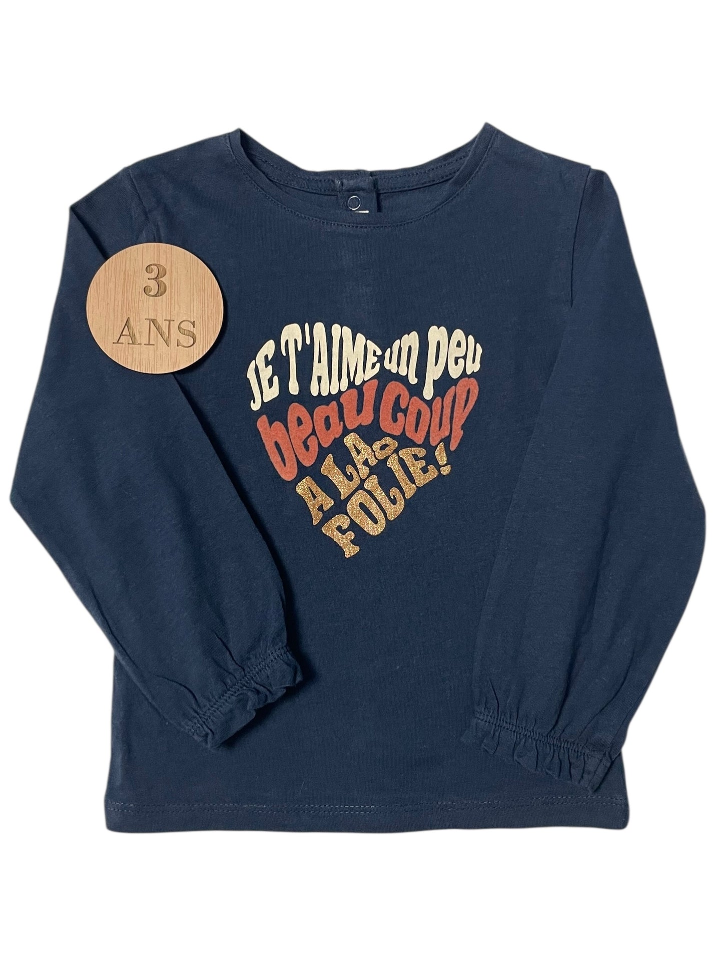 Tee-shirt bleu-marine, Gémo