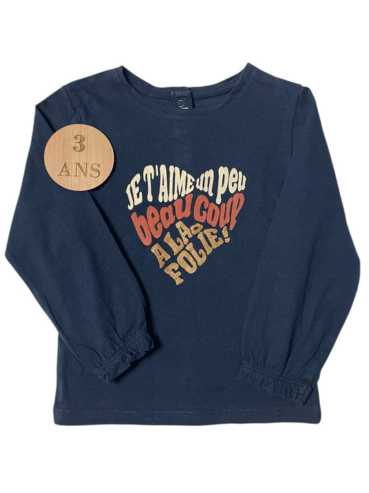 Tee-shirt bleu-marine, Gémo