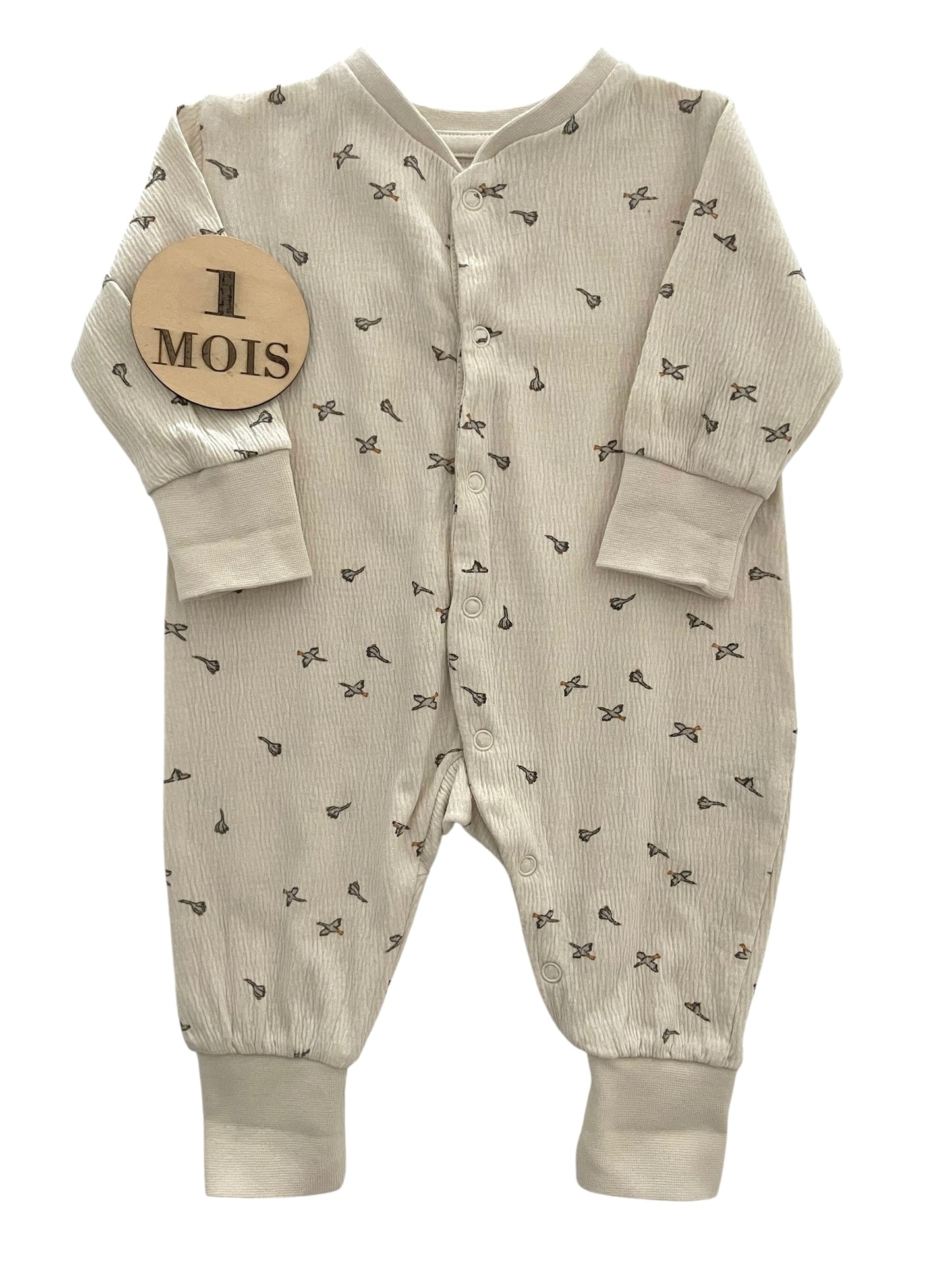 Pyjama gaze de coton, crème