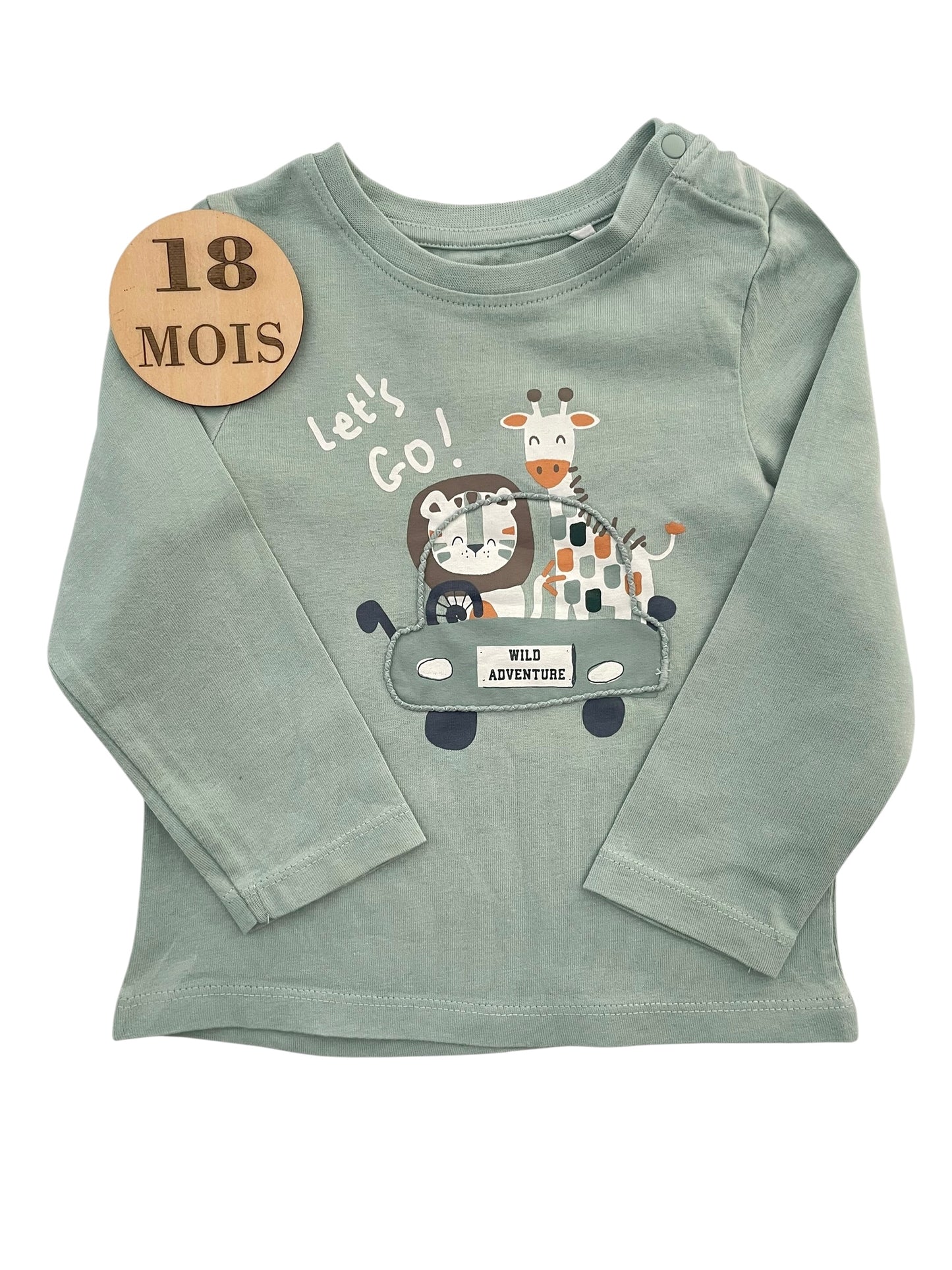 Tee-shirt vert, animaux, Orchestra