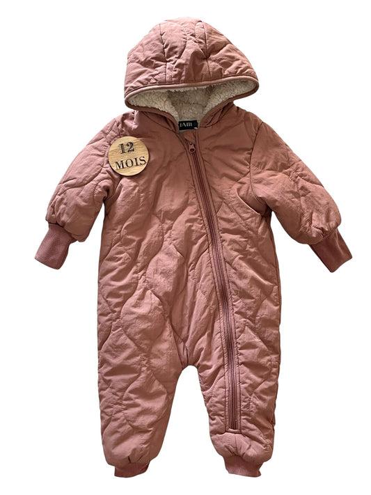 Combipilote imperméable, fourrée, vieux rose, Kiabi